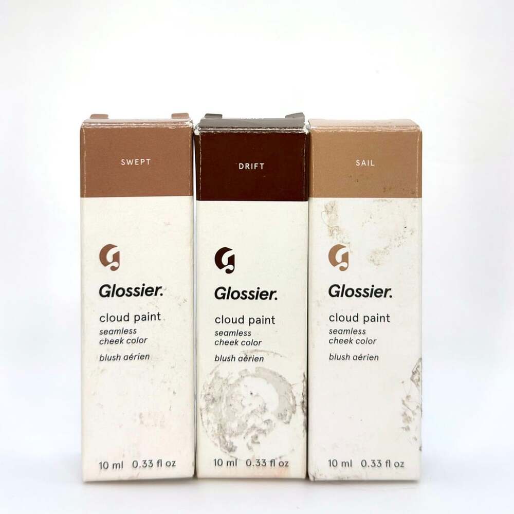 Glossier Cloud Paint Blush BUNDLE OF 3 Swept+Drift+Sail 10 ml/0.33 fl oz New